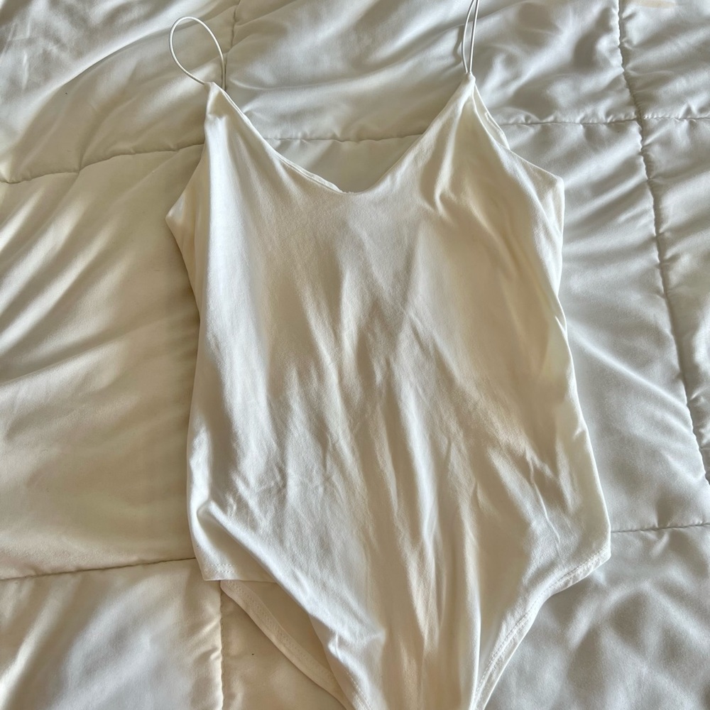 White tank top bodysuit